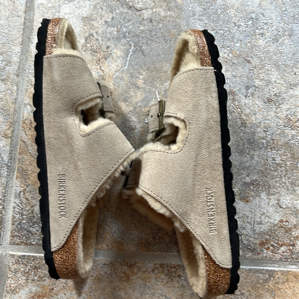 Birkenstock Arizona Shearling Slippers Sandals - Picture 8 of 13